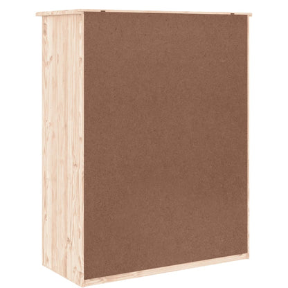 Scarpiera ALTA 77x35x96 cm in Legno Massello di Pino - homemem39