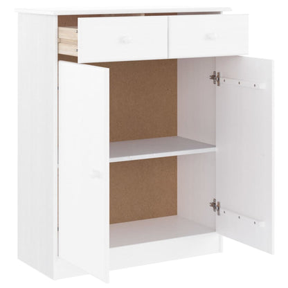 Scarpiera ALTA Bianca 77x35x96 cm in Legno Massello di Pino - homemem39