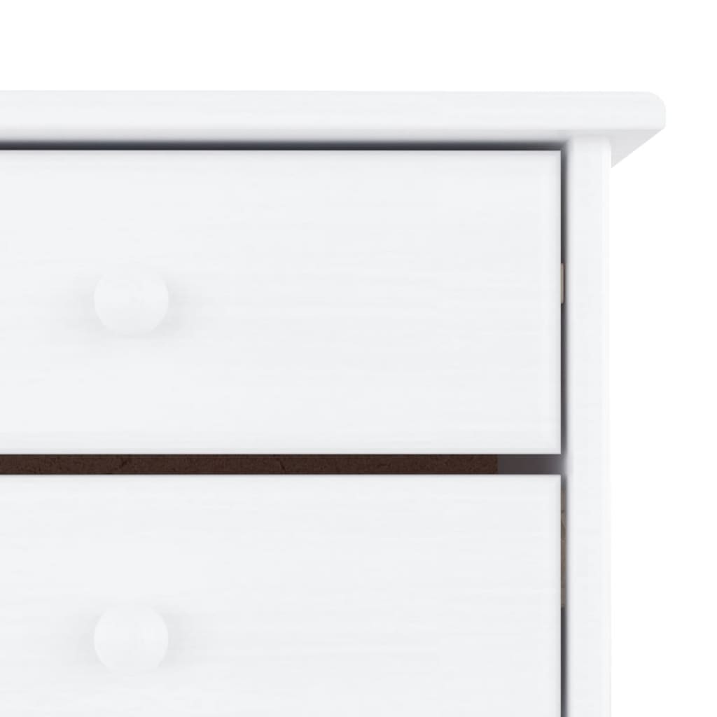 Scarpiera ALTA Bianca 77x35x96 cm in Legno Massello di Pino - homemem39