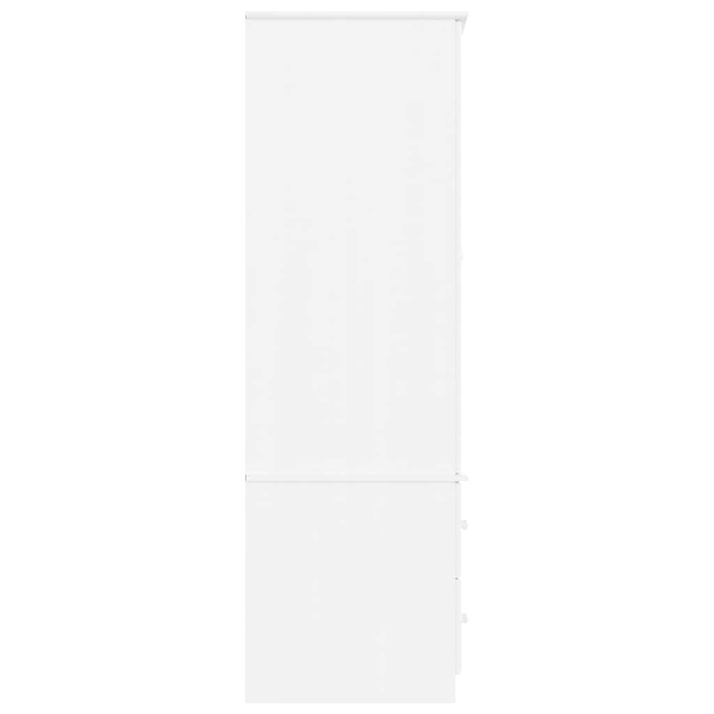 Armadio ALTA Bianco 90x55x170 cm in Legno Massello di Pino | homemem39