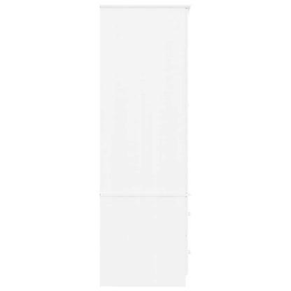 Armadio ALTA Bianco 90x55x170 cm in Legno Massello di Pino | homemem39
