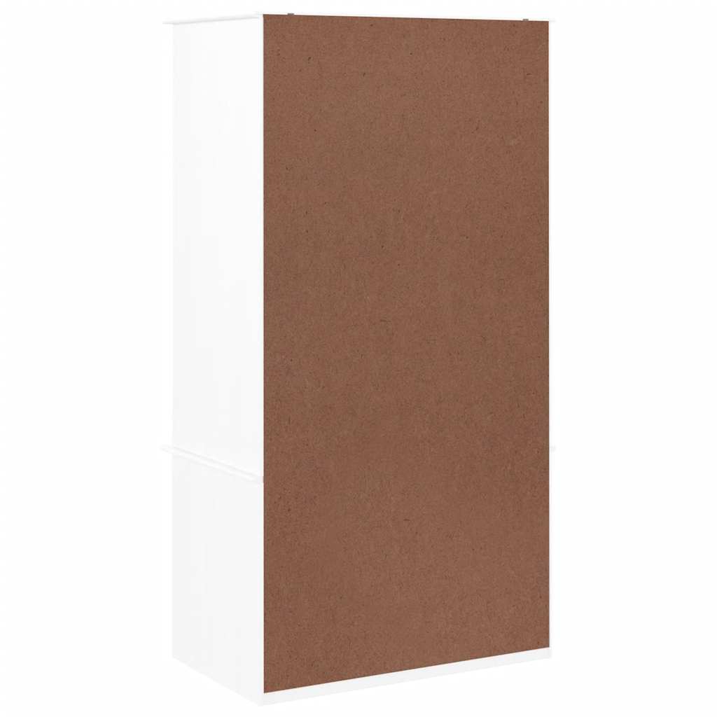 Armadio ALTA Bianco 90x55x170 cm in Legno Massello di Pino | homemem39
