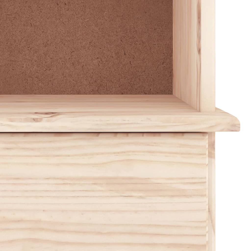 Libreria con Cassetti ALTA 77x35x186,5cm Legno Massello di Pino | homemem39