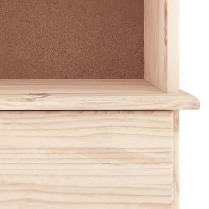 Libreria con Cassetti ALTA 77x35x186,5cm Legno Massello di Pino | homemem39