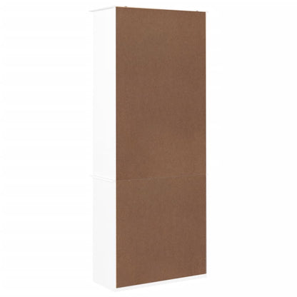 Libreria con Cassetti ALTA Bianca 77x35x186,5 cm Massello Pino | homemem39