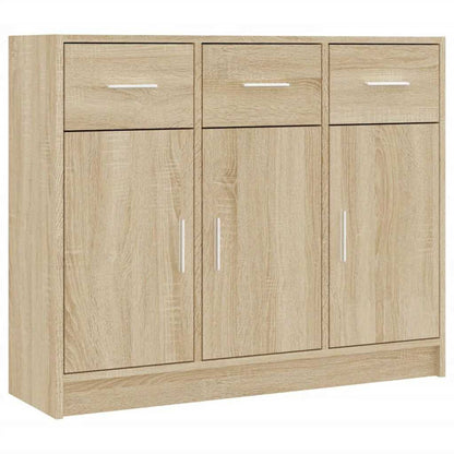 Credenza Rovere Sonoma 91x28x75 cm in Legno Multistrato