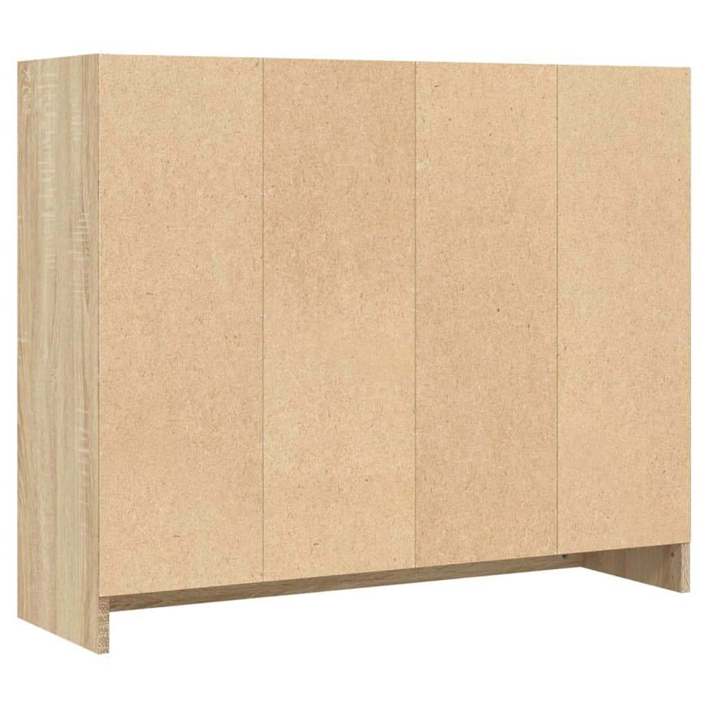 Credenza Rovere Sonoma 91x28x75 cm in Legno Multistrato