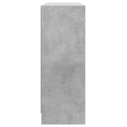 Credenza Grigio Cemento 91x28x75 cm in Legno Multistrato - homemem39