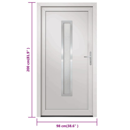 Porta Ingresso Bianca 98x200 cm in PVC