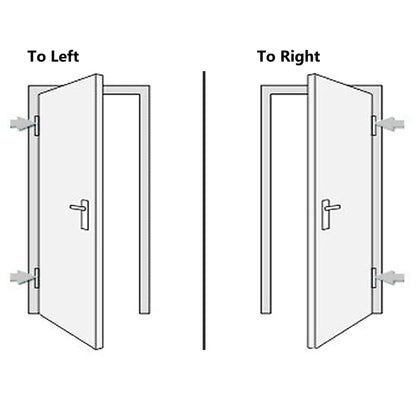 Porta Ingresso Antracite 108x200 cm in PVC