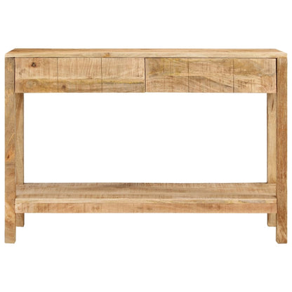 Tavolo Consolle con 2 Cassetti 110x35x75cm Legno Massello Mango
