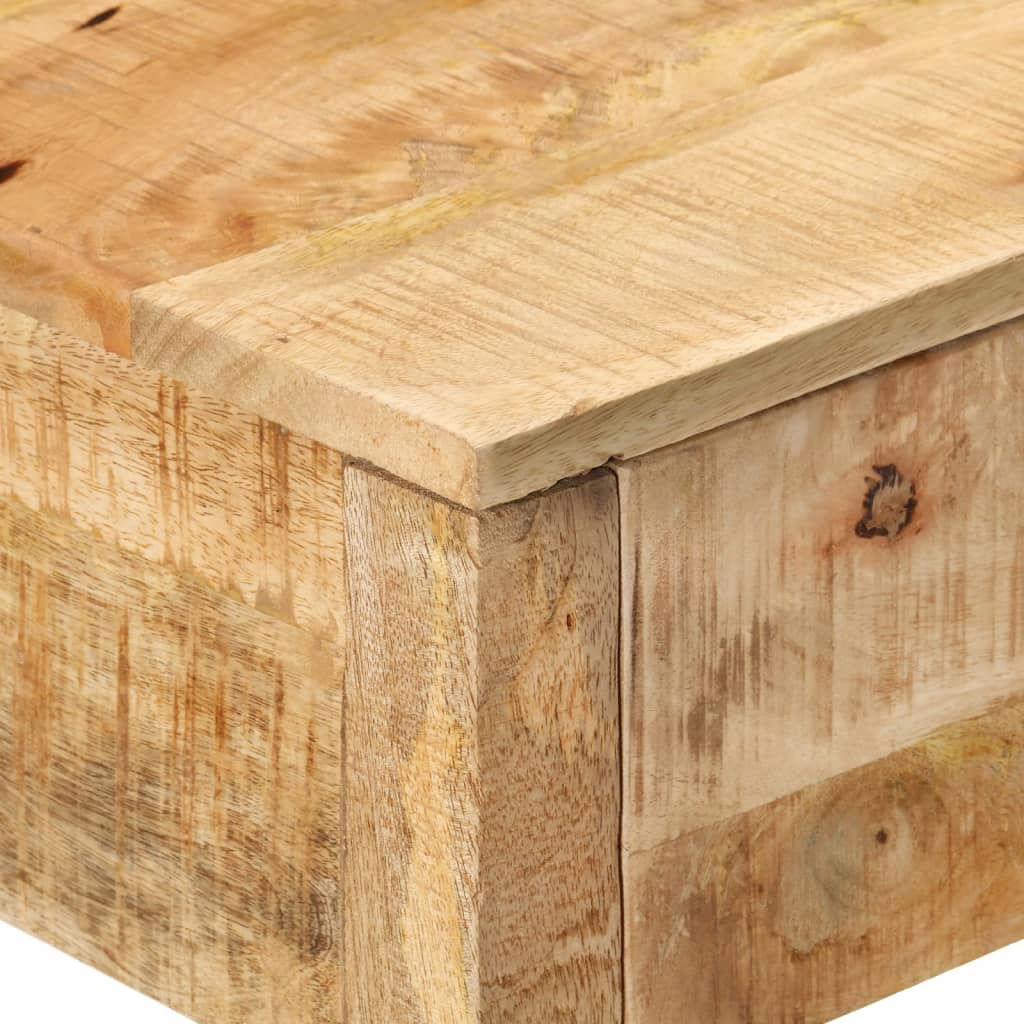 Tavolo Consolle con 2 Cassetti 110x35x75cm Legno Massello Mango | homemem39