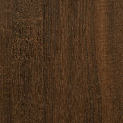 Scrivania Rovere Marrone 100x55x75 cm in Legno Multistrato - homemem39