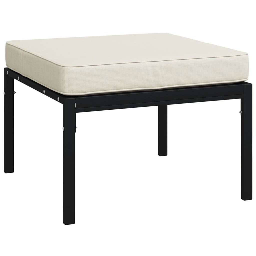 Set Salotto da Giardino 9pz con Cuscini Sabbia in Acciaio | homemem39