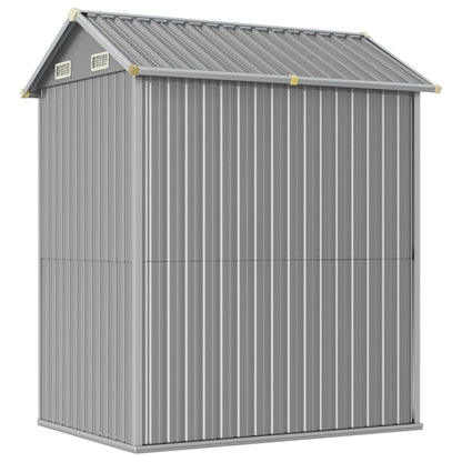 Capanno Giardino Grigio Chiaro 192x152,5x237cm Acciaio Zincato - homemem39