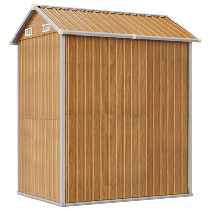 Capanno Giardino Marrone Chiaro 192x152,5x237cm Acciaio Zincato - homemem39