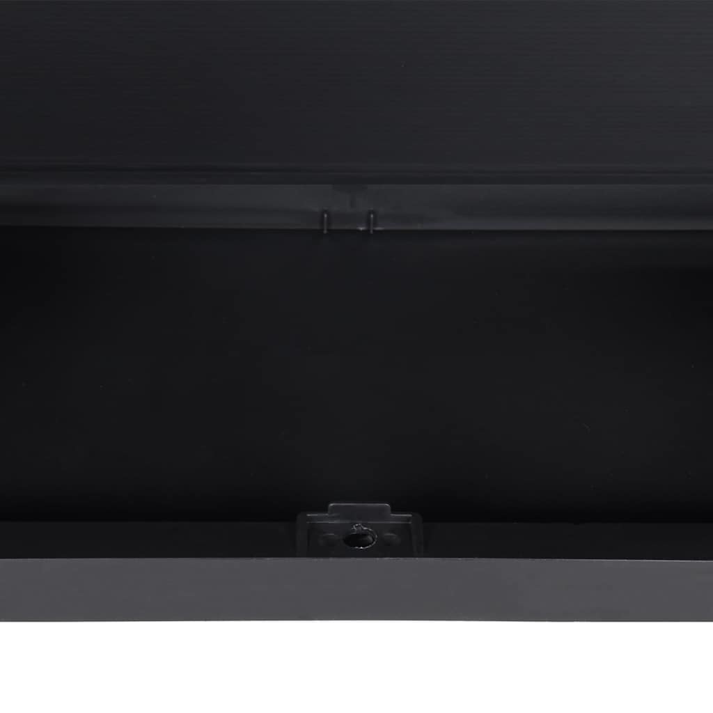 Armadio da Esterno Grigio e Nero 65x37x165 cm in PP | homemem39