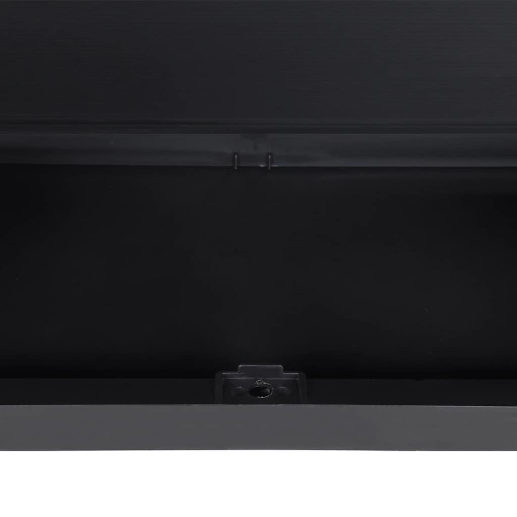 Armadio da Esterno Grigio e Nero 97x37x165 cm in PP | homemem39