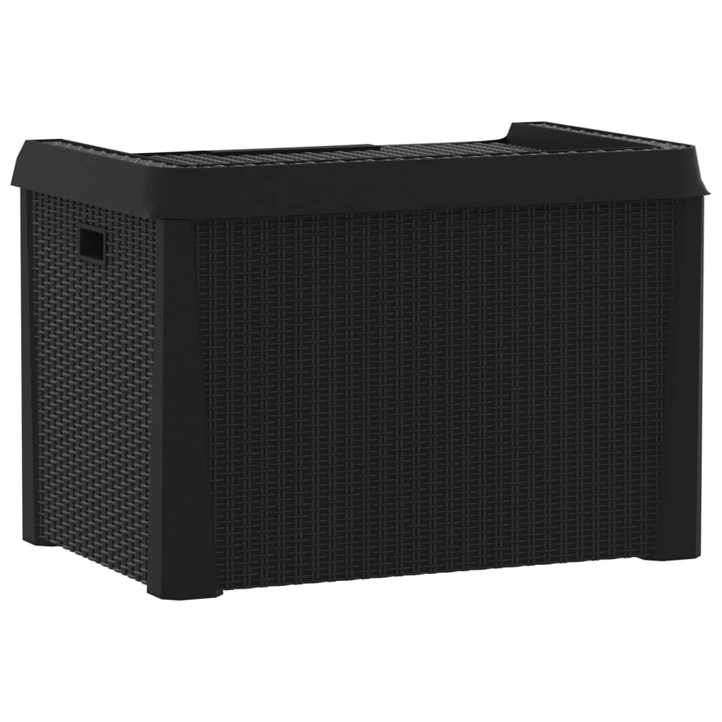 Baule da Giardino Antracite 125 L in PP - homemem39