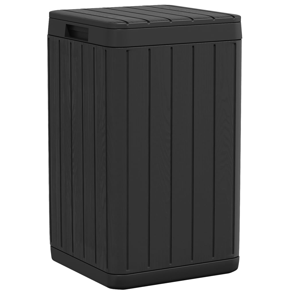 Cestino per Rifiuti da Esterno Antracite 38x38x65 cm in PP | homemem39