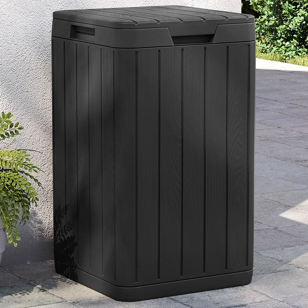 Cestino per Rifiuti da Esterno Antracite 38x38x65 cm in PP | homemem39