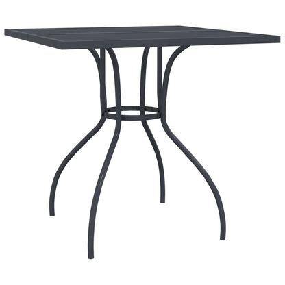 Set da Pranzo da Giardino 5 pz in Acciaio Antracite | homemem39