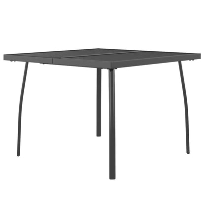 Set da Pranzo da Giardino 5 pz in Acciaio Antracite | homemem39