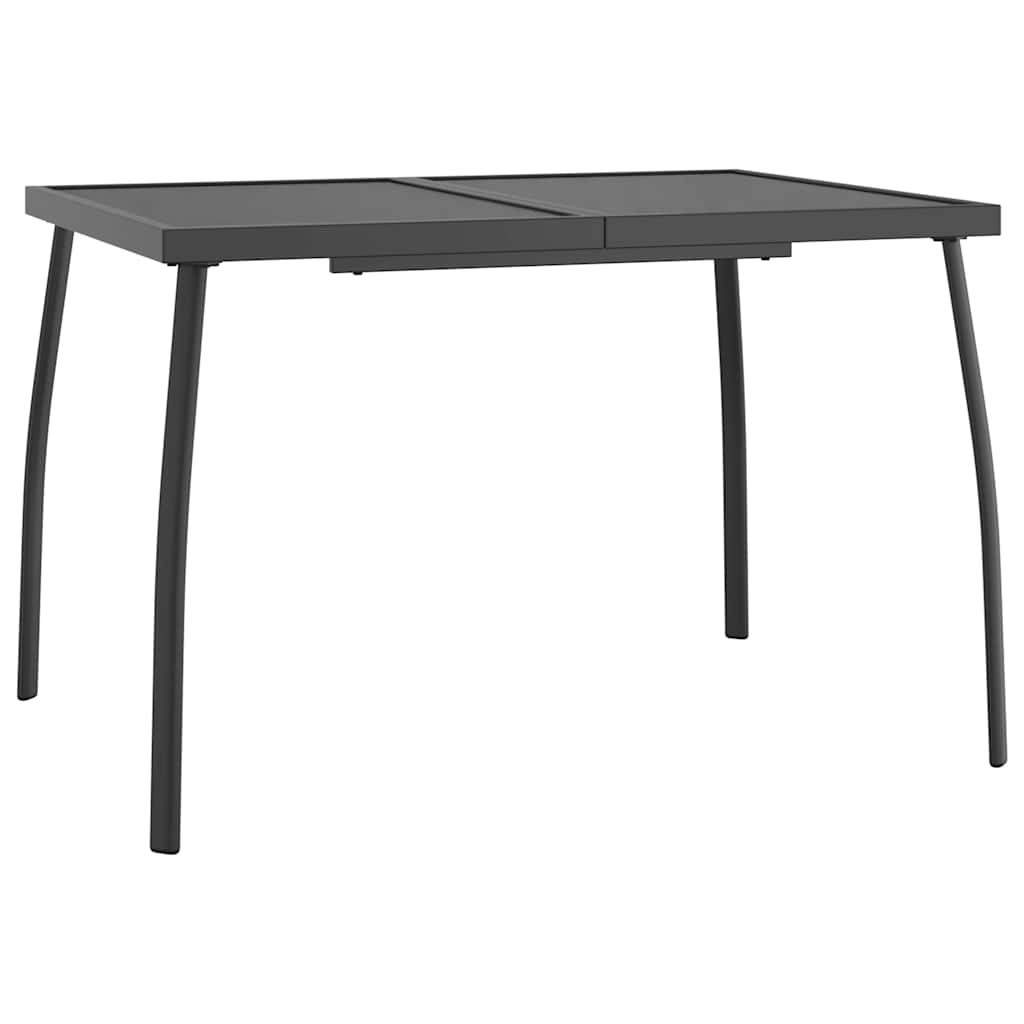 Set da Pranzo da Giardino 5 pz in Acciaio Antracite | homemem39