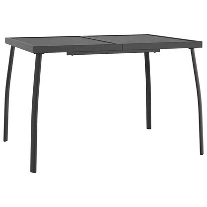 Set da Pranzo da Giardino 5 pz in Acciaio Antracite | homemem39