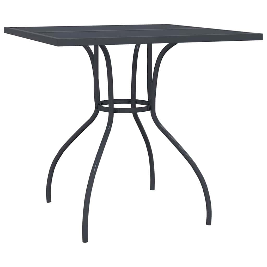 Set da Pranzo da Giardino 3 pz in Acciaio Antracite | homemem39