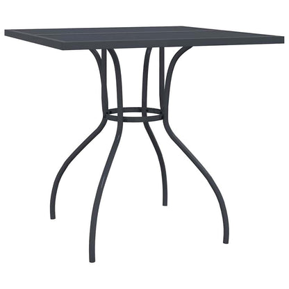 Set da Pranzo da Giardino 3 pz in Acciaio Antracite | homemem39
