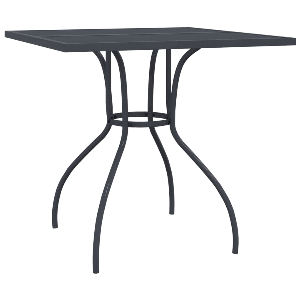 Set da Pranzo da Giardino 5 pz in Acciaio Antracite | homemem39