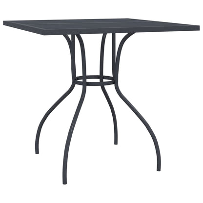Set da Pranzo da Giardino 5 pz in Acciaio Antracite | homemem39