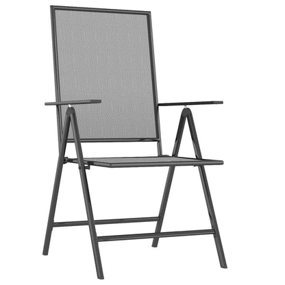 Set da Pranzo da Giardino 3 pz in Acciaio Antracite | homemem39