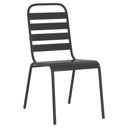 Set da Pranzo da Giardino 3 pz in Acciaio Antracite - homemem39