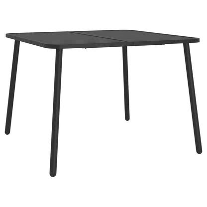 Set da Pranzo da Giardino 5 pz in Acciaio Antracite