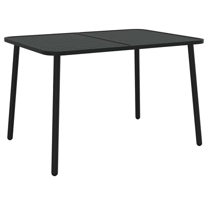 Set da Pranzo da Giardino 5 pz in Acciaio Antracite | homemem39