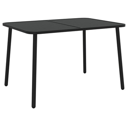 Set da Pranzo da Giardino 7 pz in Acciaio Antracite | homemem39