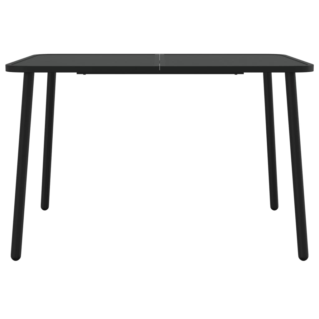Set da Pranzo da Giardino 7 pz in Acciaio Antracite | homemem39