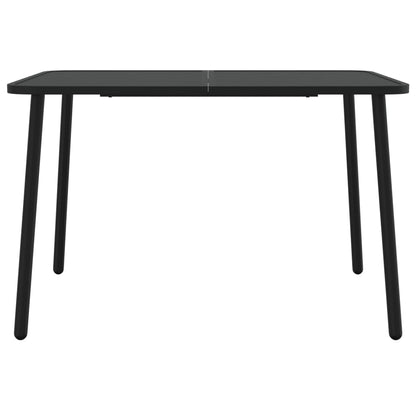 Set da Pranzo da Giardino 7 pz in Acciaio Antracite | homemem39