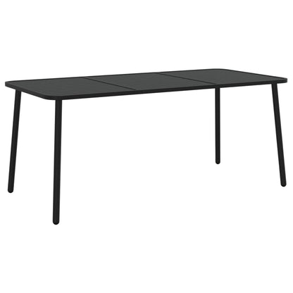 Set da Pranzo da Giardino 7 pz in Acciaio Antracite | homemem39