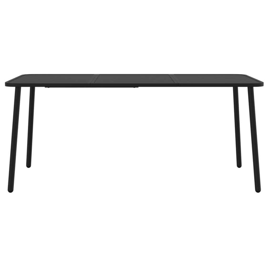 Set da Pranzo da Giardino 7 pz in Acciaio Antracite | homemem39