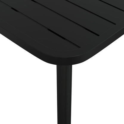 Set da Pranzo da Giardino 7 pz in Acciaio Antracite | homemem39