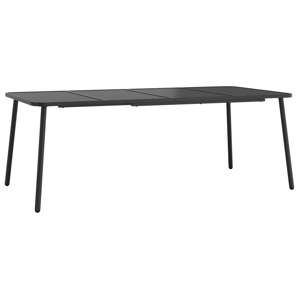 Set da Pranzo da Giardino 11 pz in Acciaio Antracite | homemem39