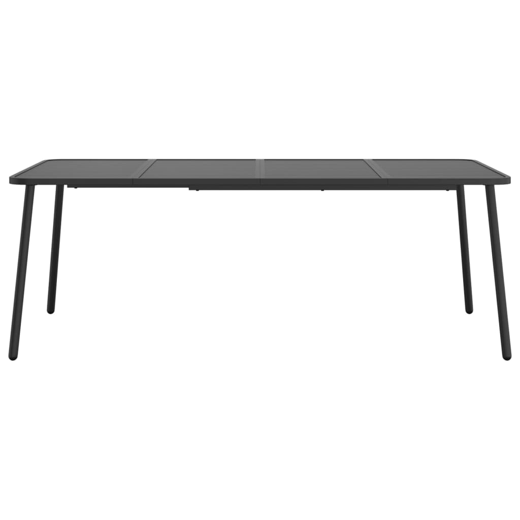 Set da Pranzo da Giardino 11 pz in Acciaio Antracite | homemem39