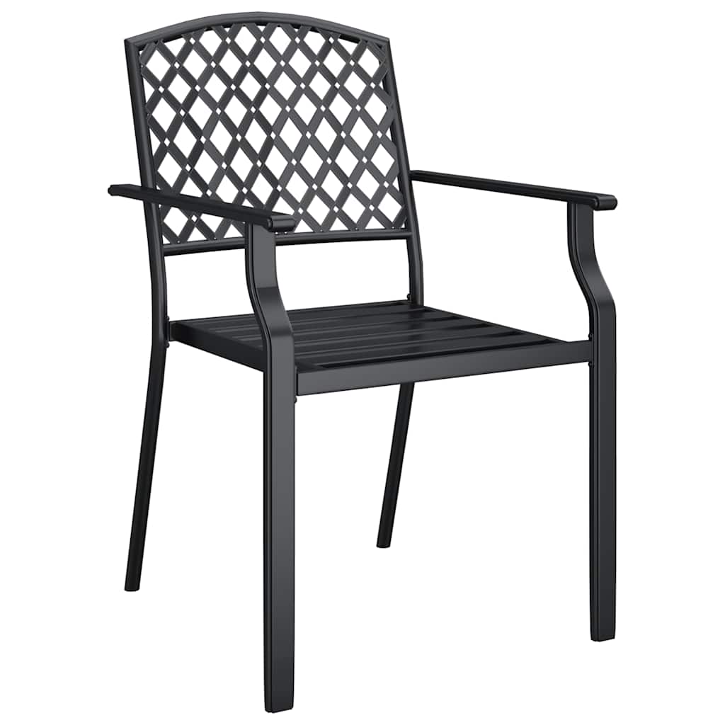 Set da Pranzo da Giardino 3 pz in Acciaio Antracite | homemem39
