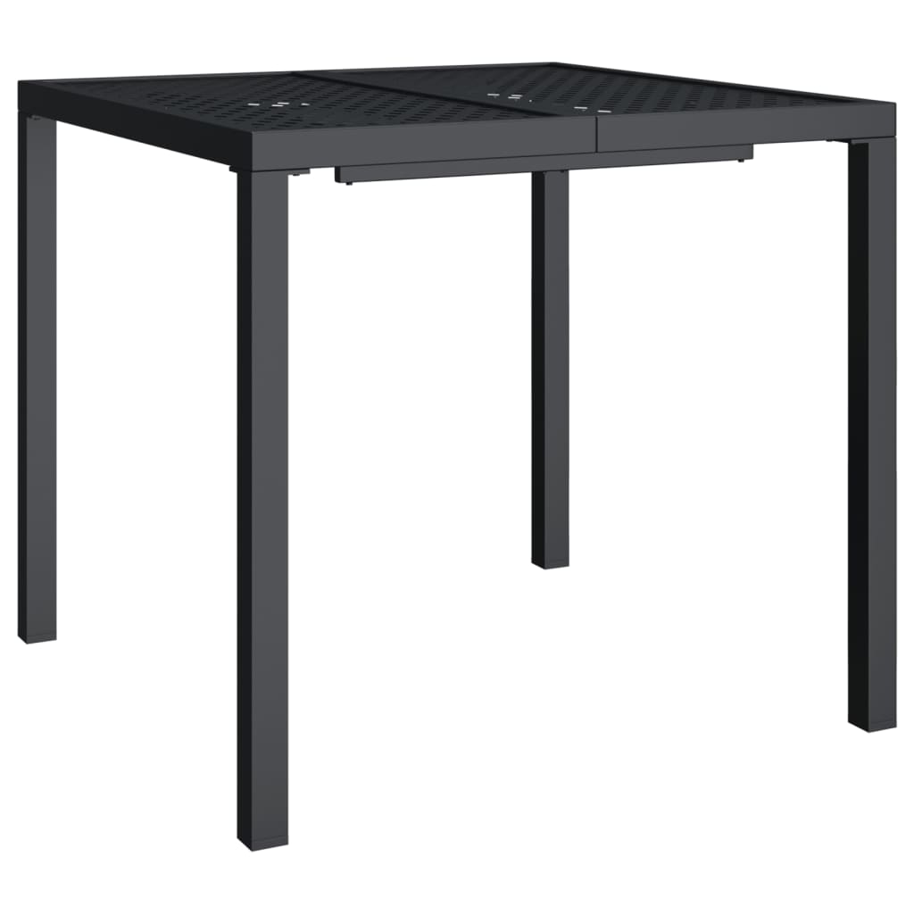 Set da Pranzo da Giardino 3 pz in Acciaio Antracite | homemem39