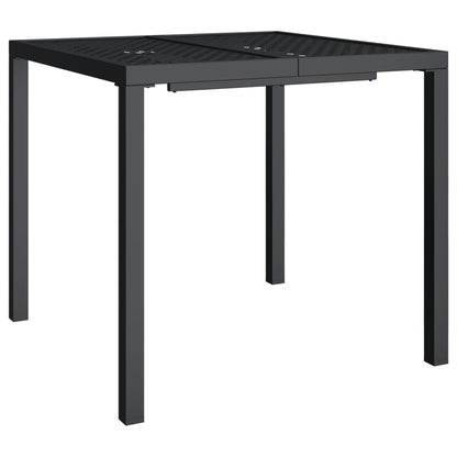 Set da Pranzo da Giardino 3 pz in Acciaio Antracite | homemem39