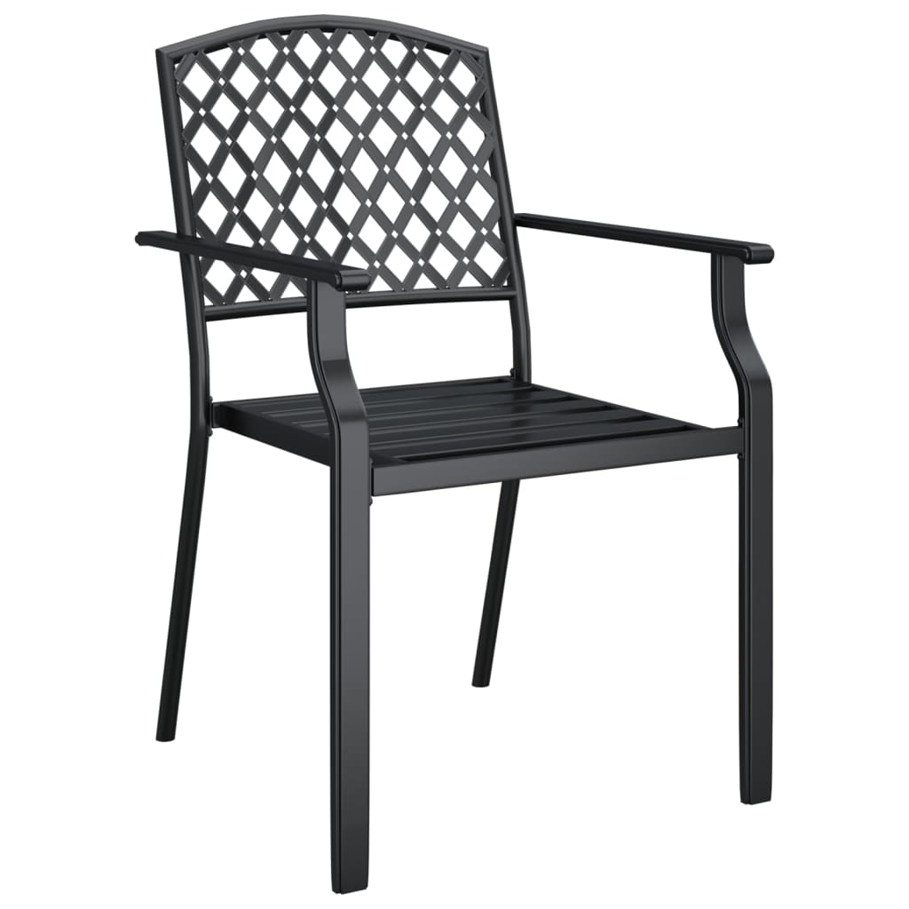 Set da Pranzo da Giardino 3 pz in Acciaio Antracite | homemem39