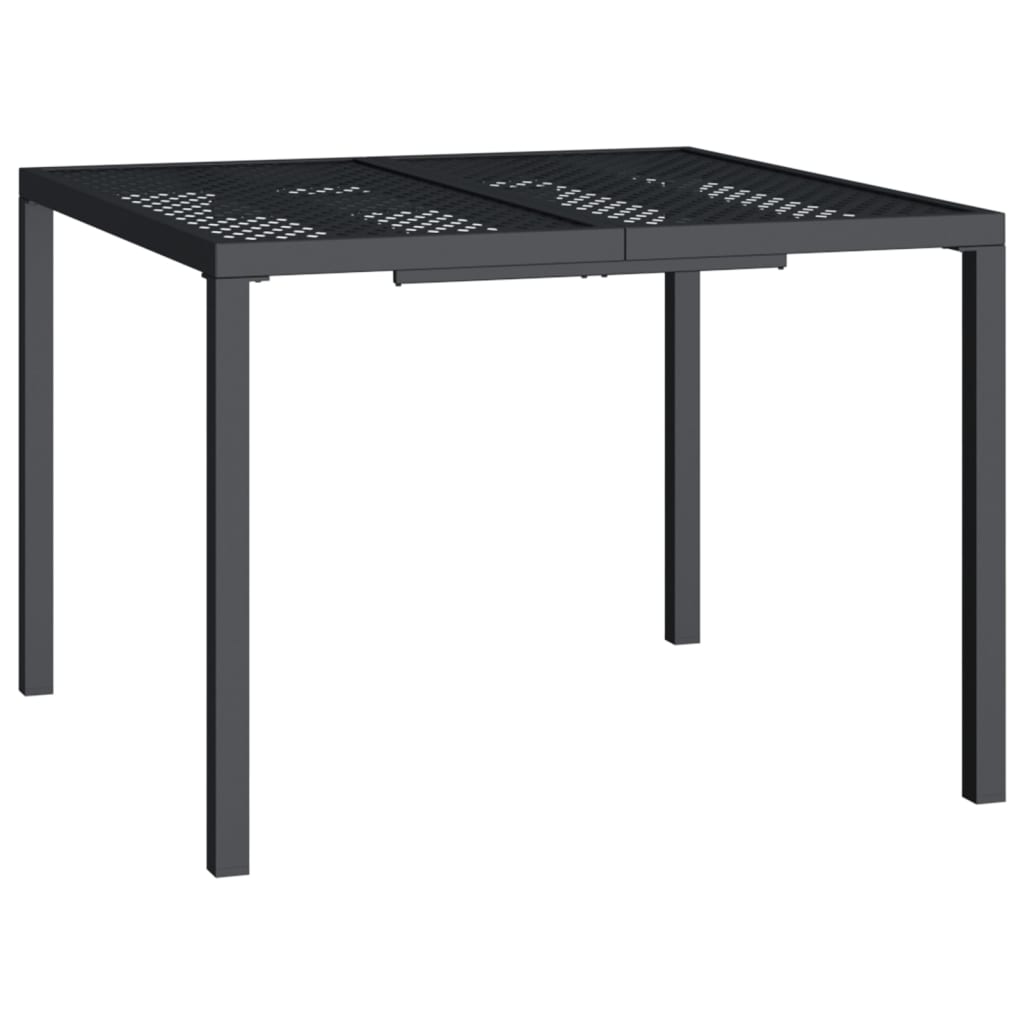 Set da Pranzo da Giardino 3 pz in Acciaio Antracite | homemem39